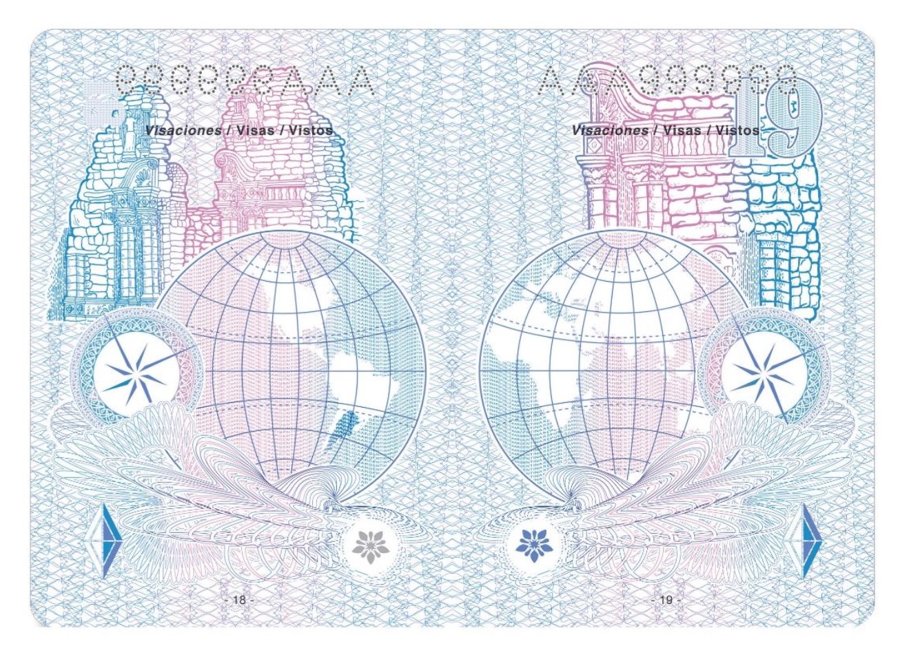 Паспорт Аргентины. Страницы.